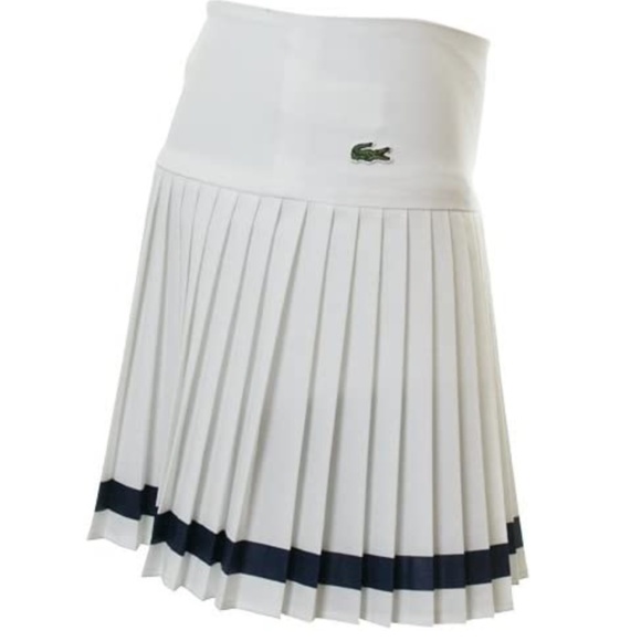 Lacoste Skirts Nwt Lacoste White Pleated Tennis Skirt Poshmark